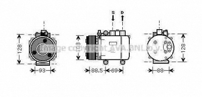 AVA QUALITY COOLING fdk174 -  Компрессор, кондиционер